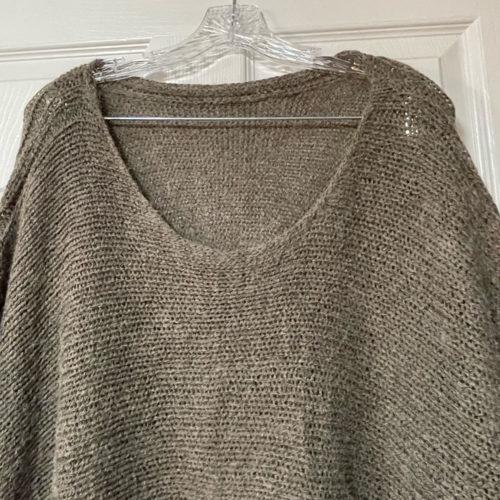 MAURICES Boho One Size Poncho Wool Side Buttons - Picture 6 of 7